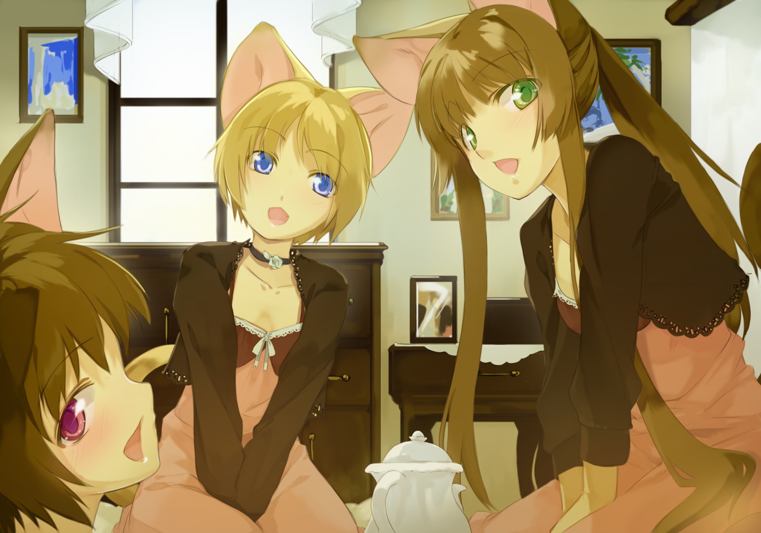animal_ears, maruku, nekomimi, wallpaper