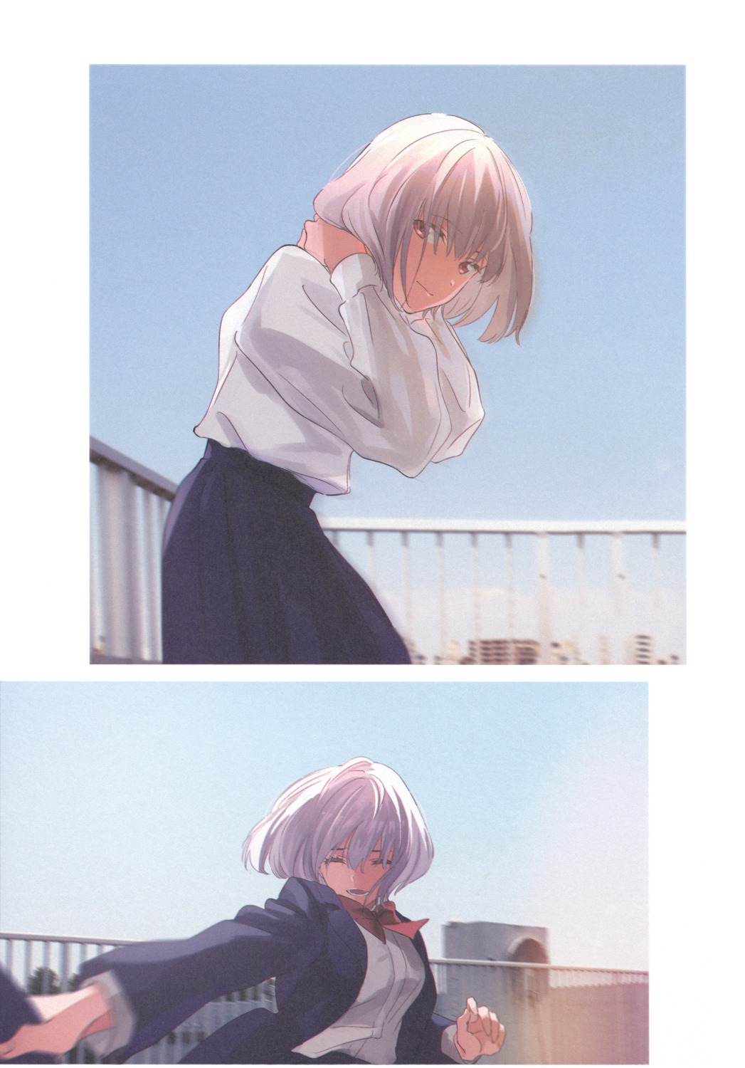 gridman_universe, nakamura_mayumi_(yodomura), seifuku, shinjou_akane, ssss.gridman, yotoco