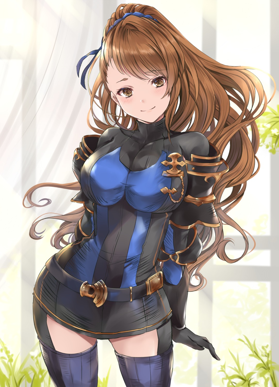 armor, beatrix_(granblue_fantasy), dress, granblue_fantasy, hinahino, stockings, thighhighs