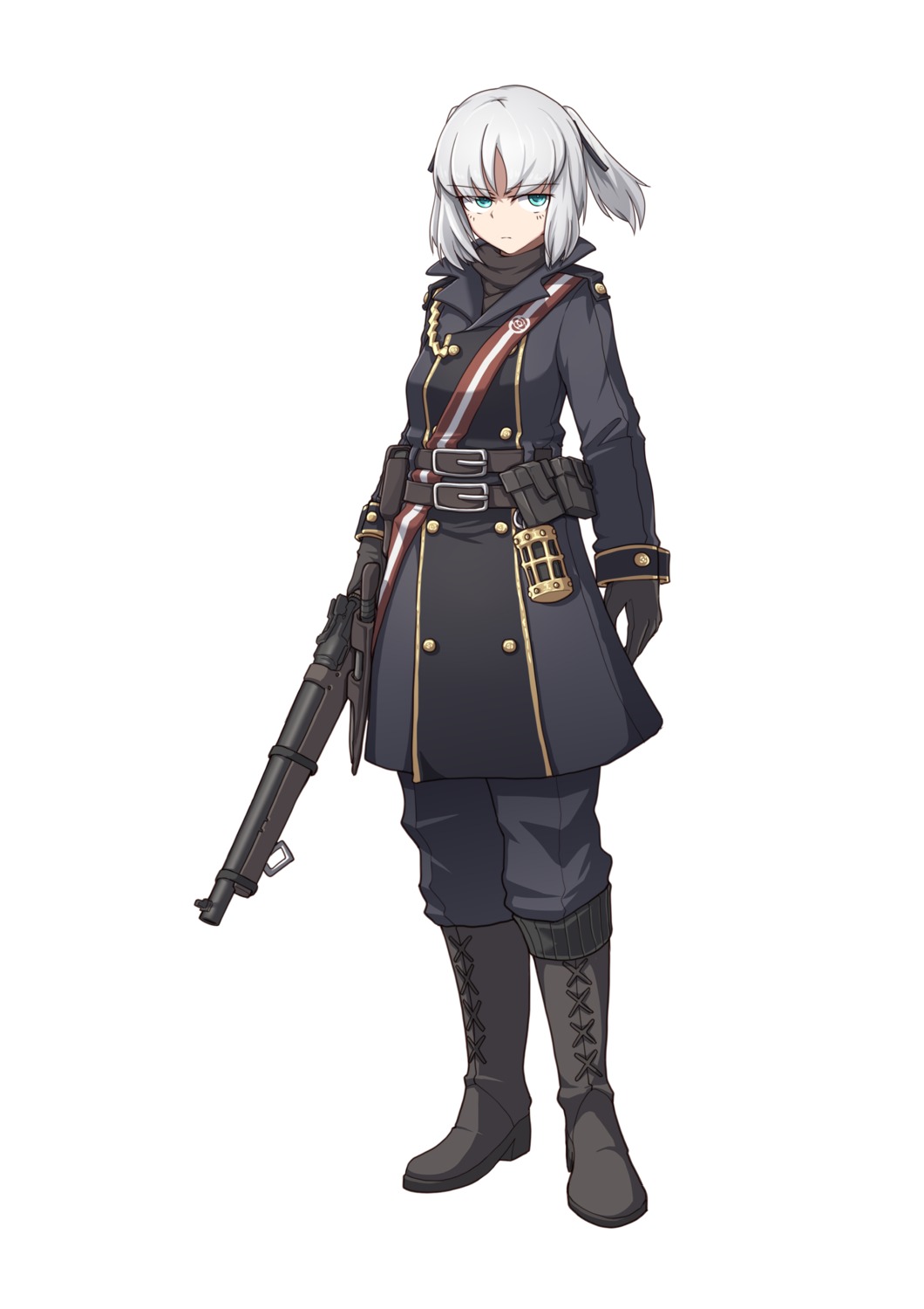 gun, heels, sherman_(egnk2525), uniform