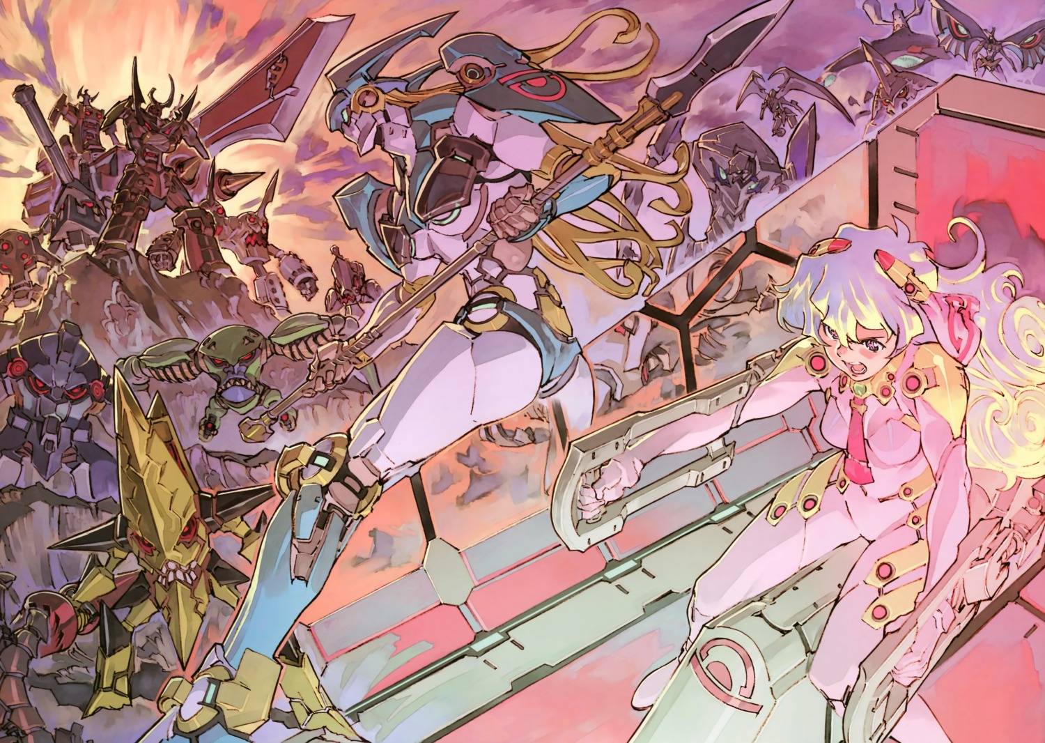 bodysuit, mecha, nia, tengen_toppa_gurren_lagann, weapon, yoshinari_you
