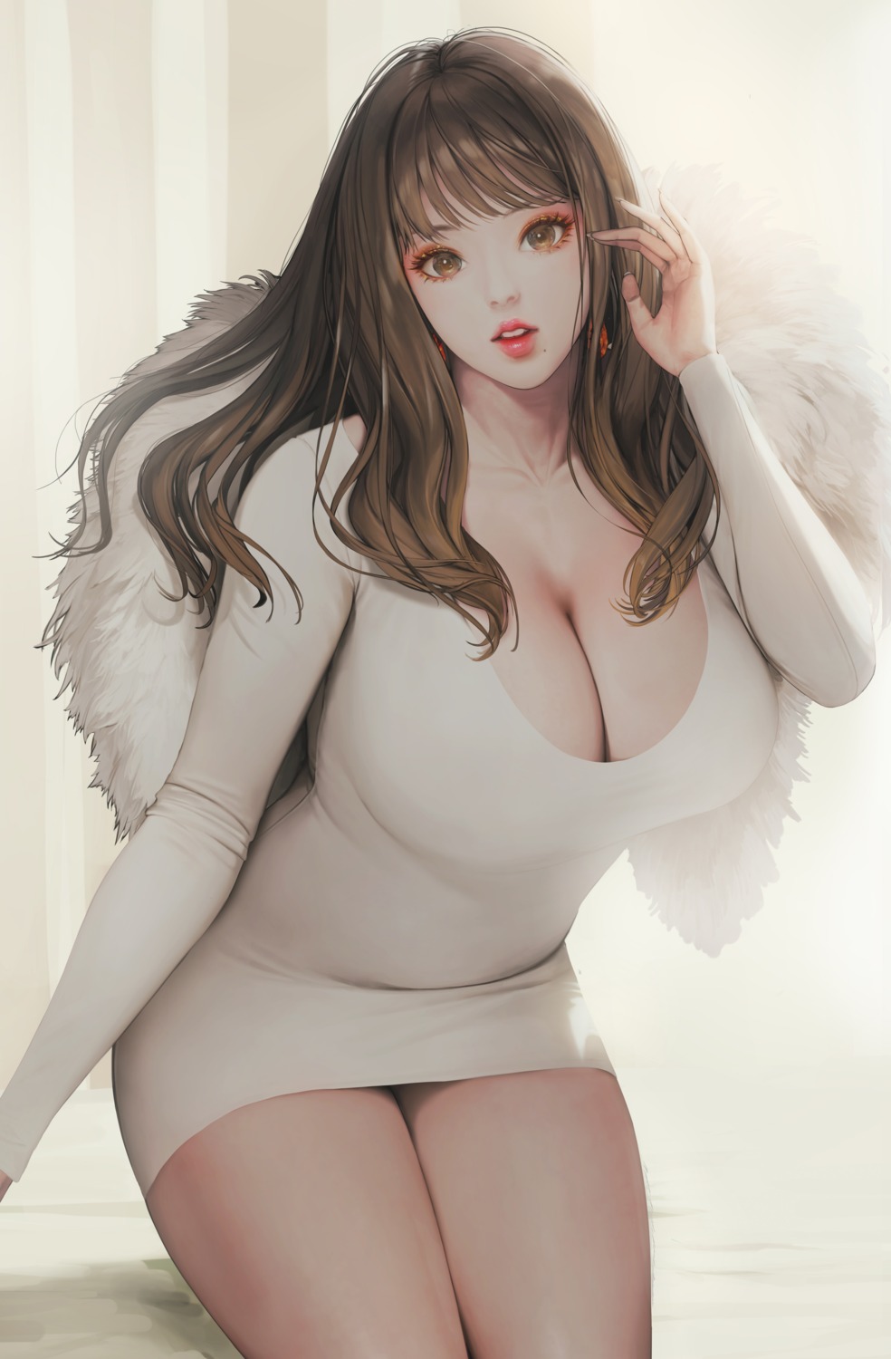 cleavage, dress, hyulla