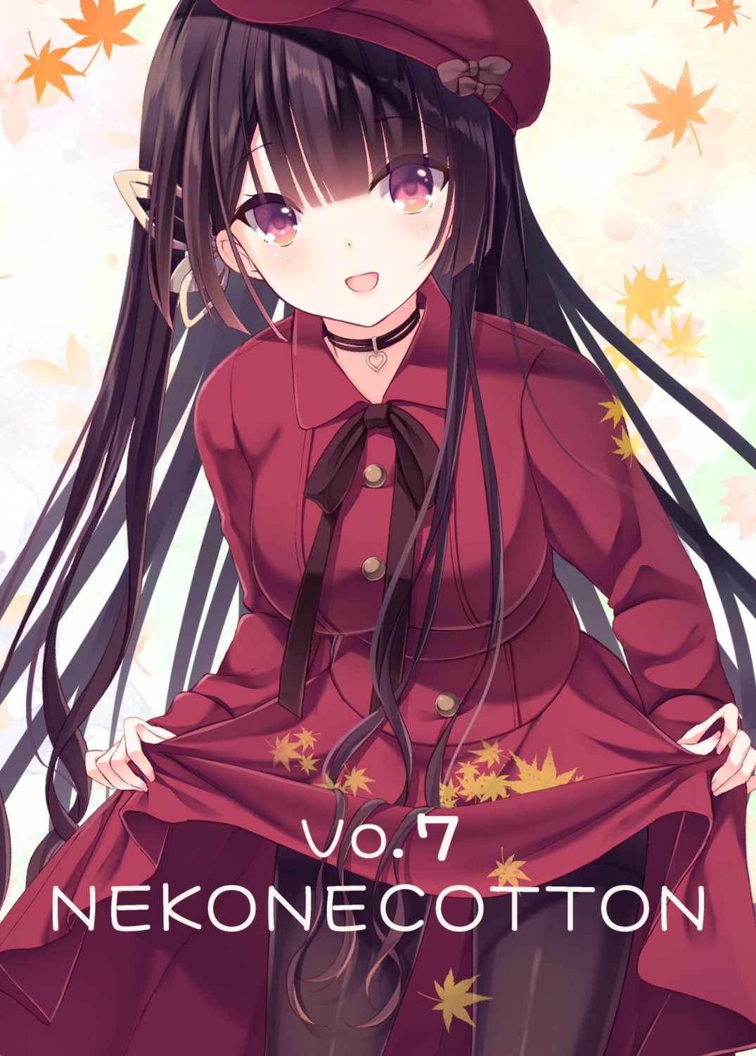 dress, humuyun, kazari_(humuyun), pantyhose, skirt_lift