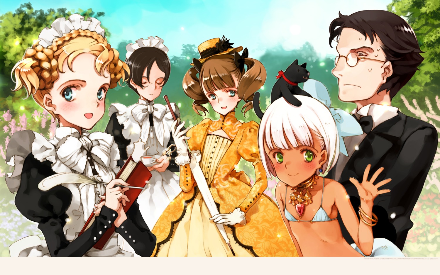 bikini, collet_lloyd, lita, littlewitch, lolita_fashion, maid, matthew_hamilton, megane, neko, nina_edwards, oyari_ashito, robinetta_ashley, rondo_leaflet, swimsuits, wallpaper