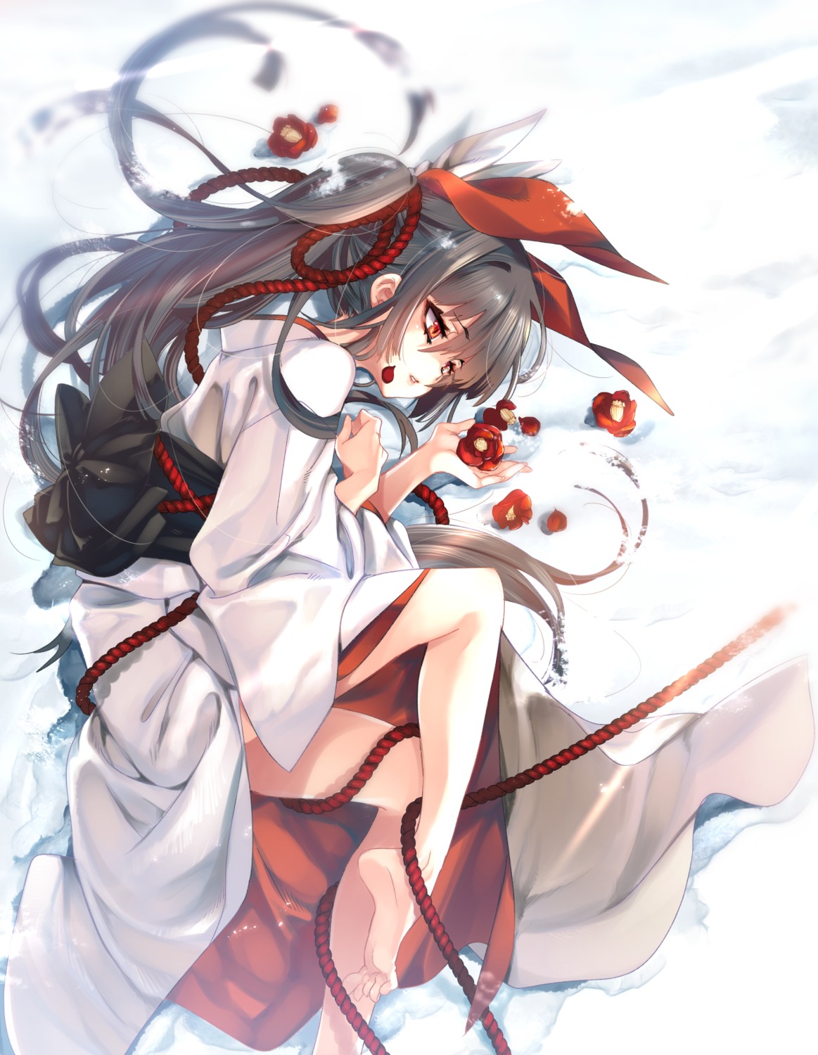 japanese_clothes, kamisama_no_enmusubi, kamizuki_shiki, skirt_lift