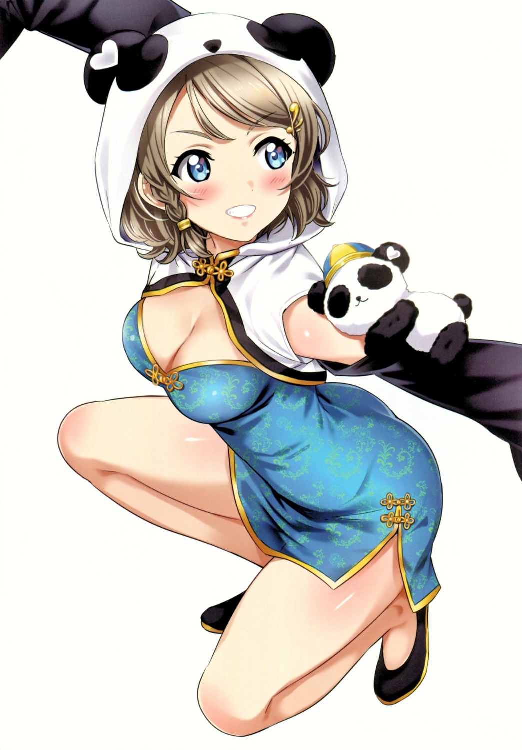 agoitei, chinadress, cleavage, love_live!_(series), love_live!_sunshine!!, sankuro, watanabe_you