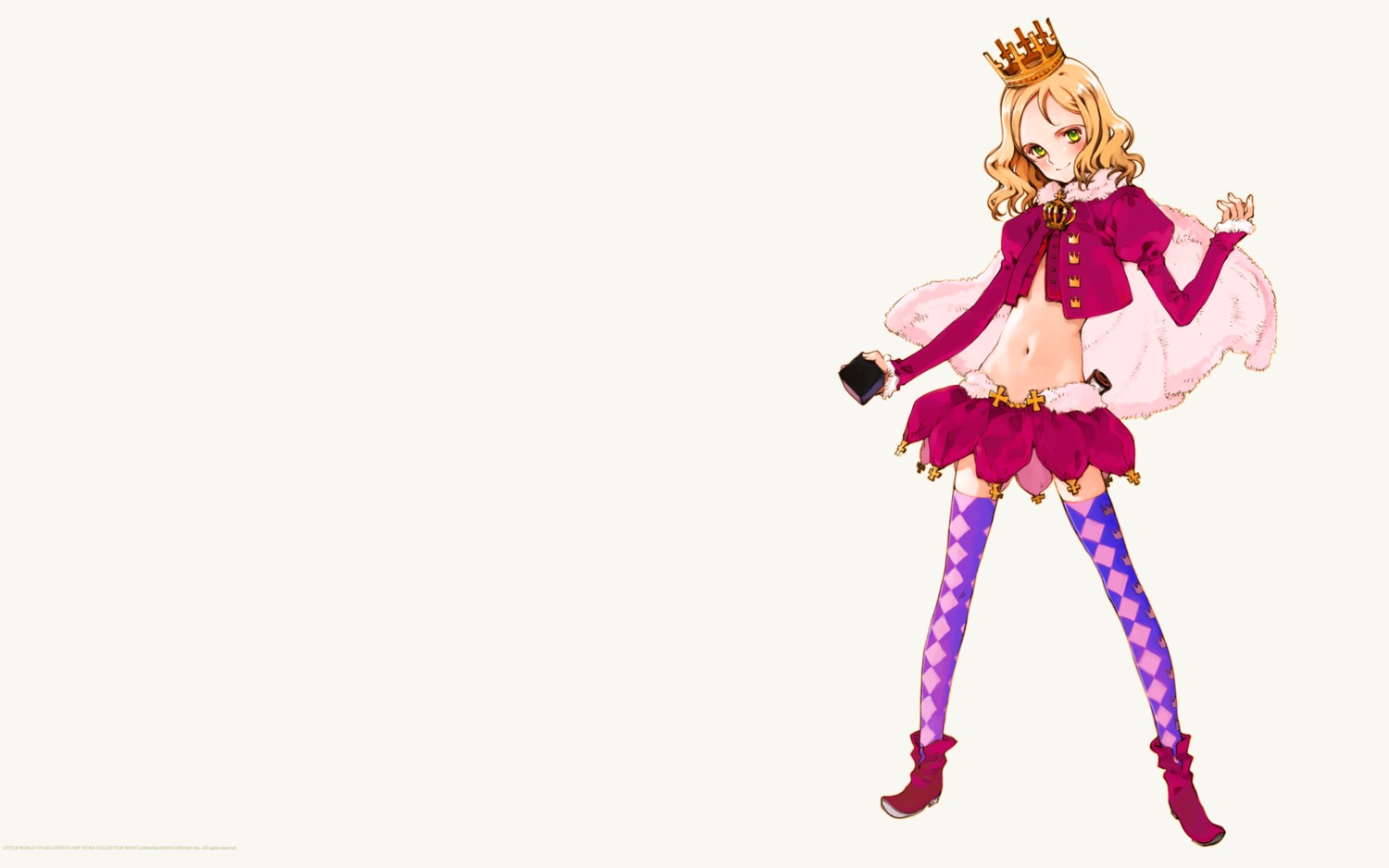 constantine, littlewitch, open_shirt, oyari_ashito, shoujo_mahou_gaku_little_witch_romanesque, thighhighs, wallpaper