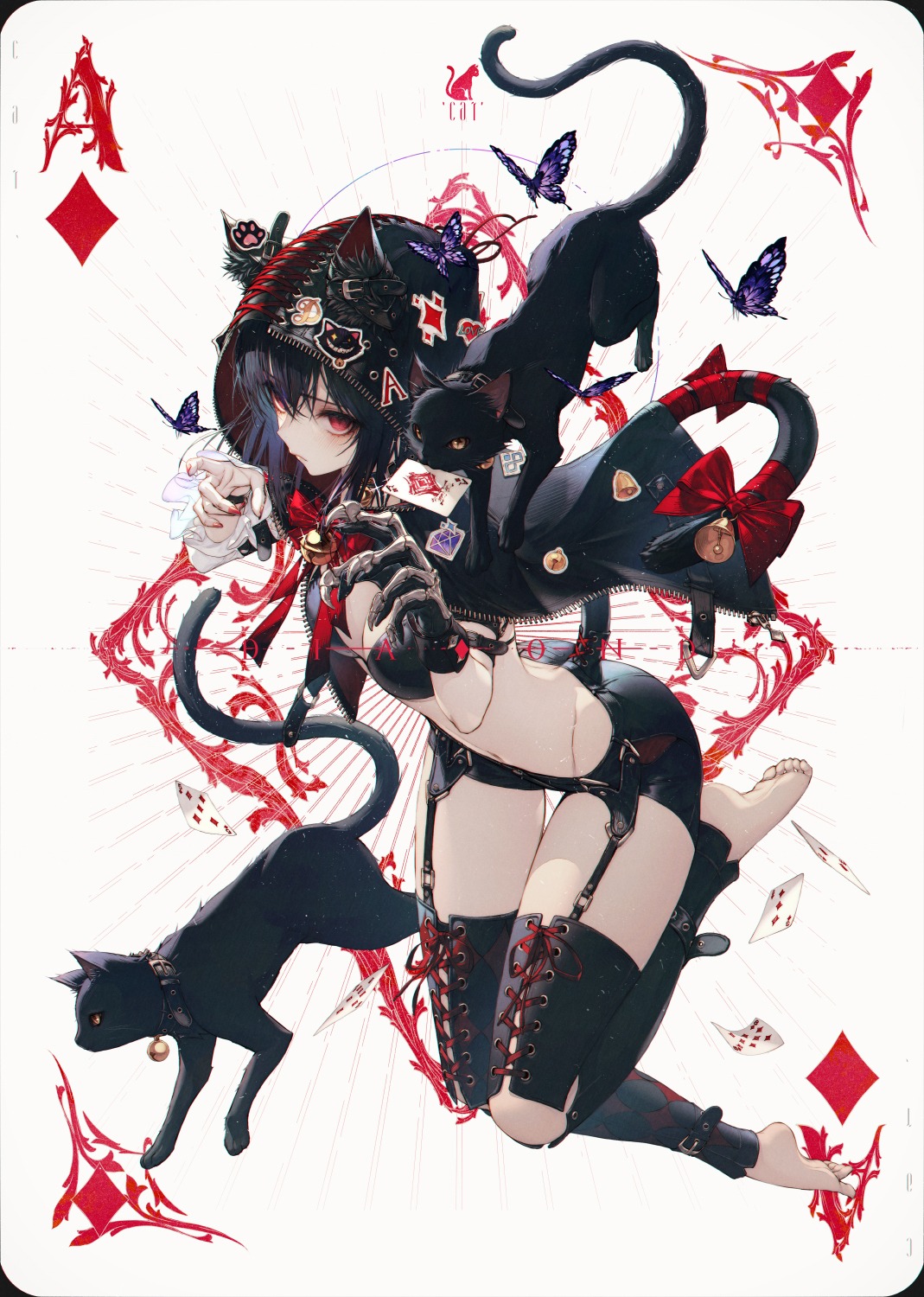animal_ears, bikini_top, cleavage, neko, nekomimi, swimsuits, tail, wanke