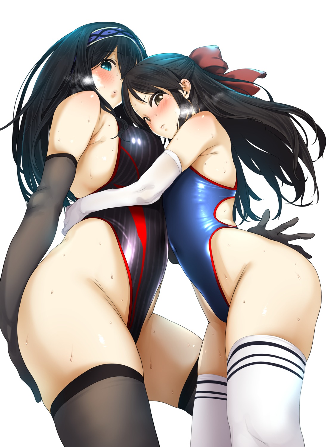 pija_(pianiishimo), sagisawa_fumika, swimsuits, tachibana_arisu, the_idolm@ster, the_idolm@ster_cinderella_girls, the_idolm@ster_cinderella_girls_u149, thighhighs