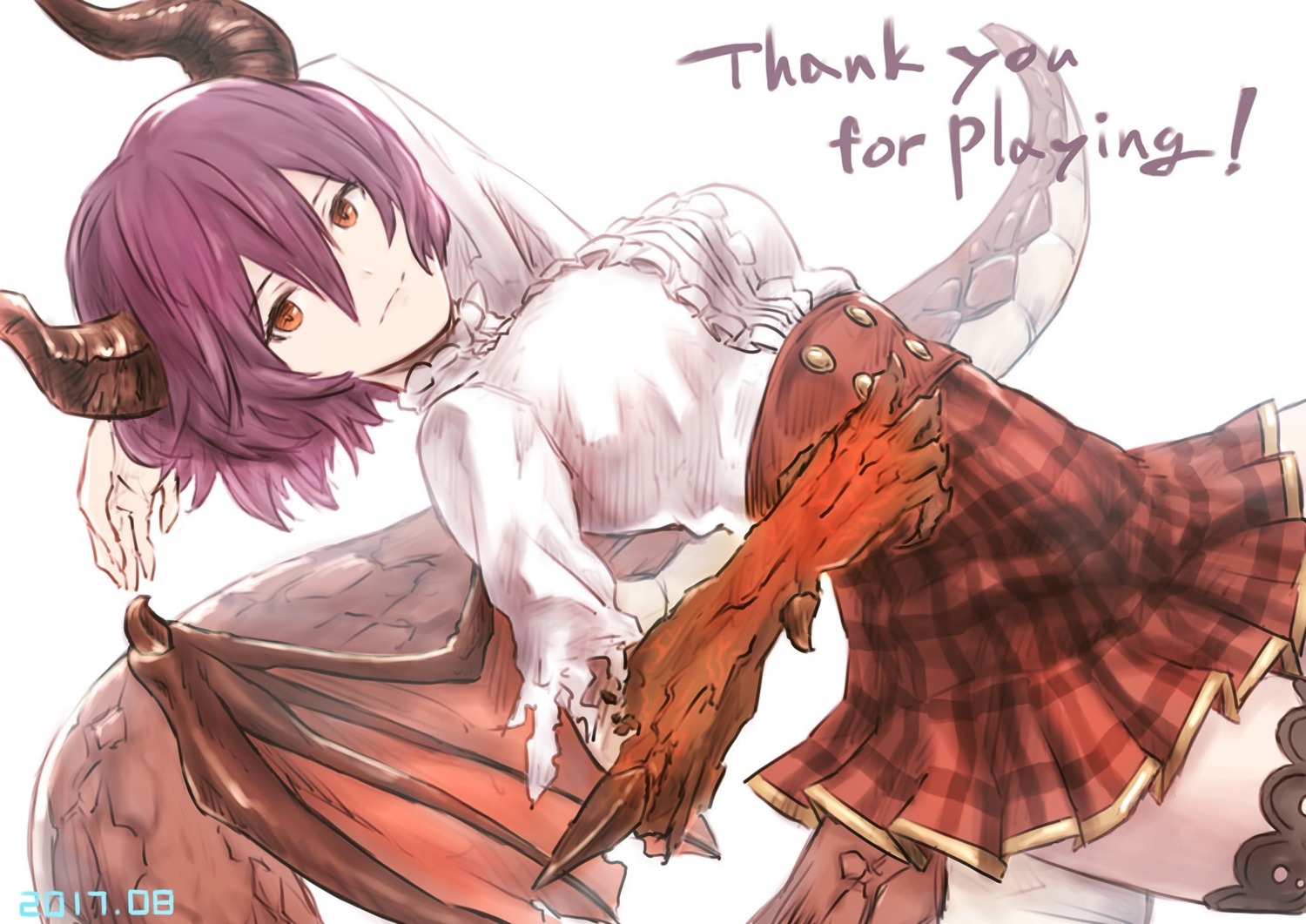 fukuhara_tetsuya, grea, horns, manaria_friends, shingeki_no_bahamut, tail, wings