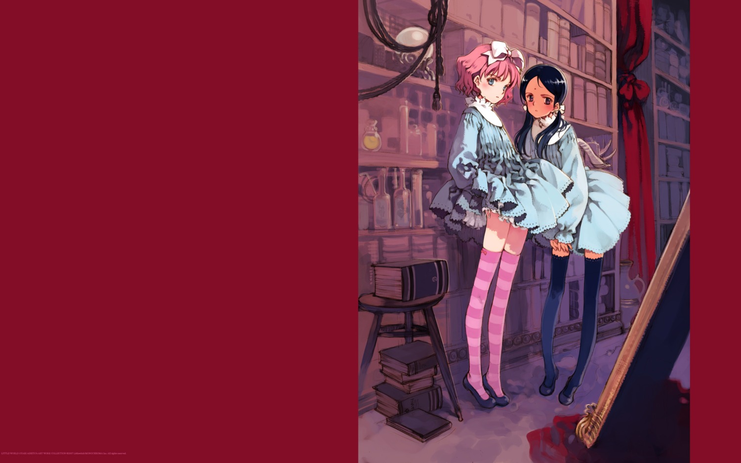 aria_vancleef, dress, kaya_xavier, littlewitch, lolita_fashion, oyari_ashito, pantsu, shoujo_mahou_gaku_little_witch_romanesque