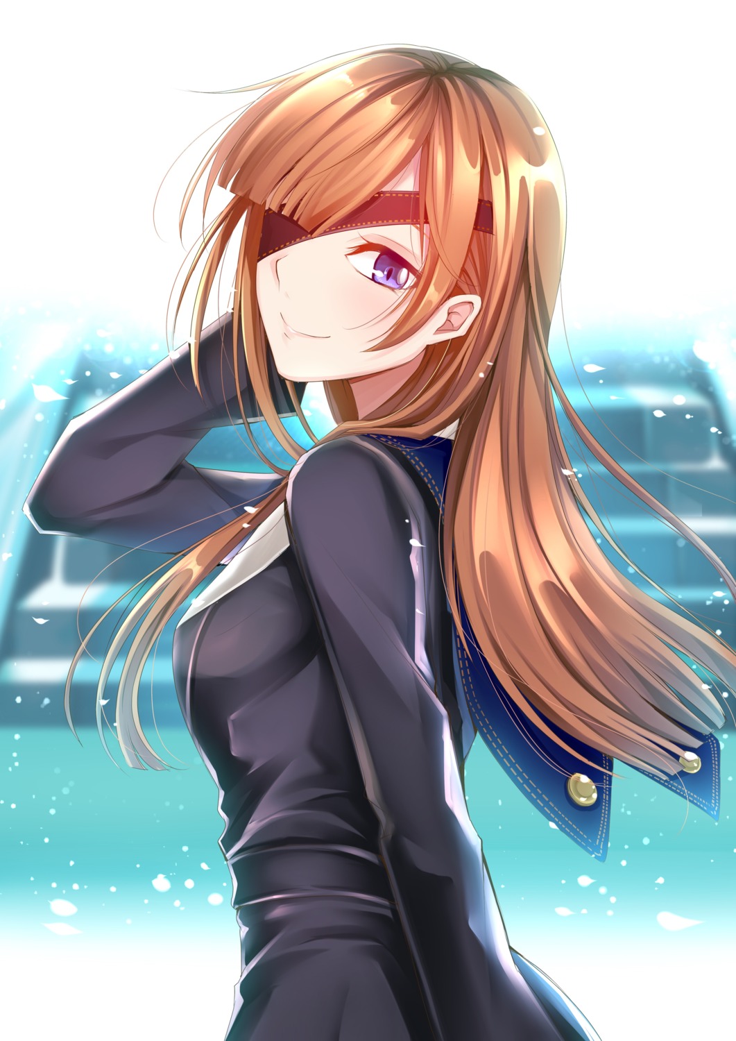 dress, eyepatch, fate/grand_order, ophelia_phamrsolone, tsang_yu_chun