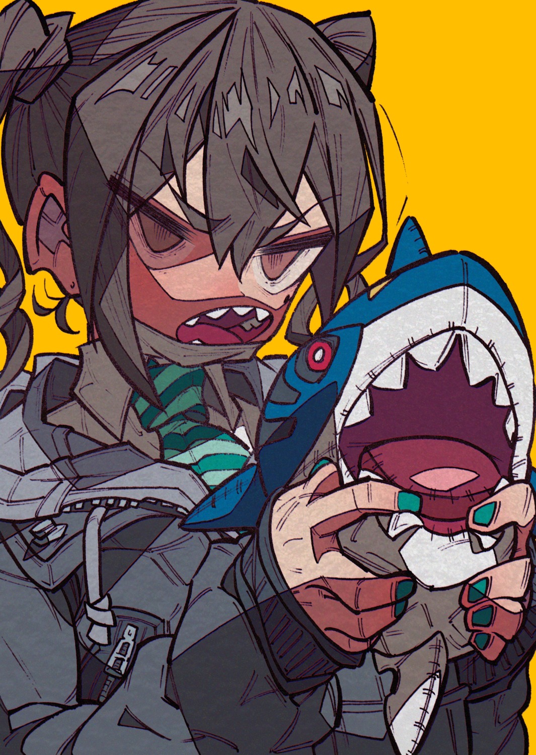 pokemon, seifuku, sharpedo, sunazuka_akira, the_idolm@ster, the_idolm@ster_cinderella_girls, yaya_hiyayaka