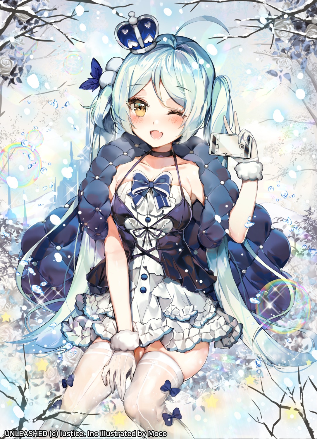 dress, mo:oku, thighhighs, unleashed