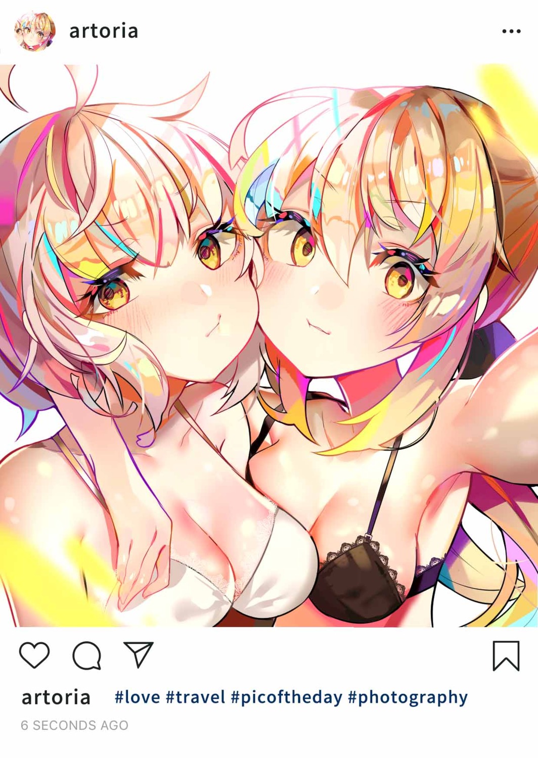 artoria_pendragon_(fate), artoria_pendragon_alter_(fate), bra, cleavage, fate/grand_order, jeanne_d'arc, jeanne_d'arc_alter_(fate), mao_ge