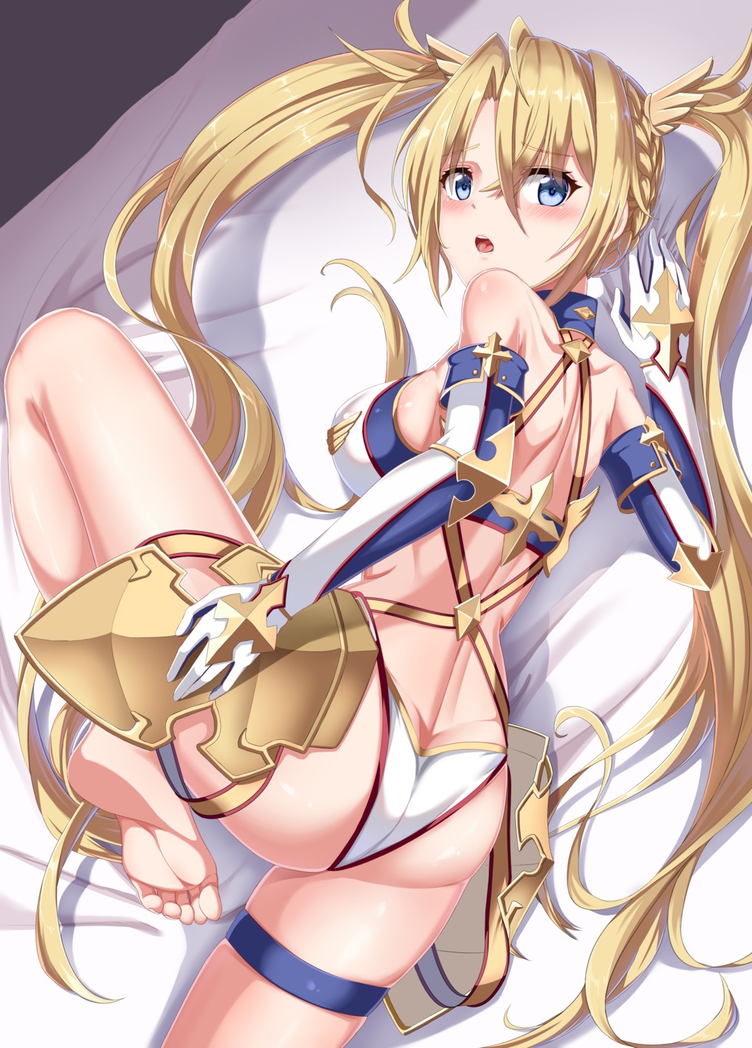 armor, ass, bikini_armor, bradamante_(fate), fate/grand_order, feet, garter, gatari