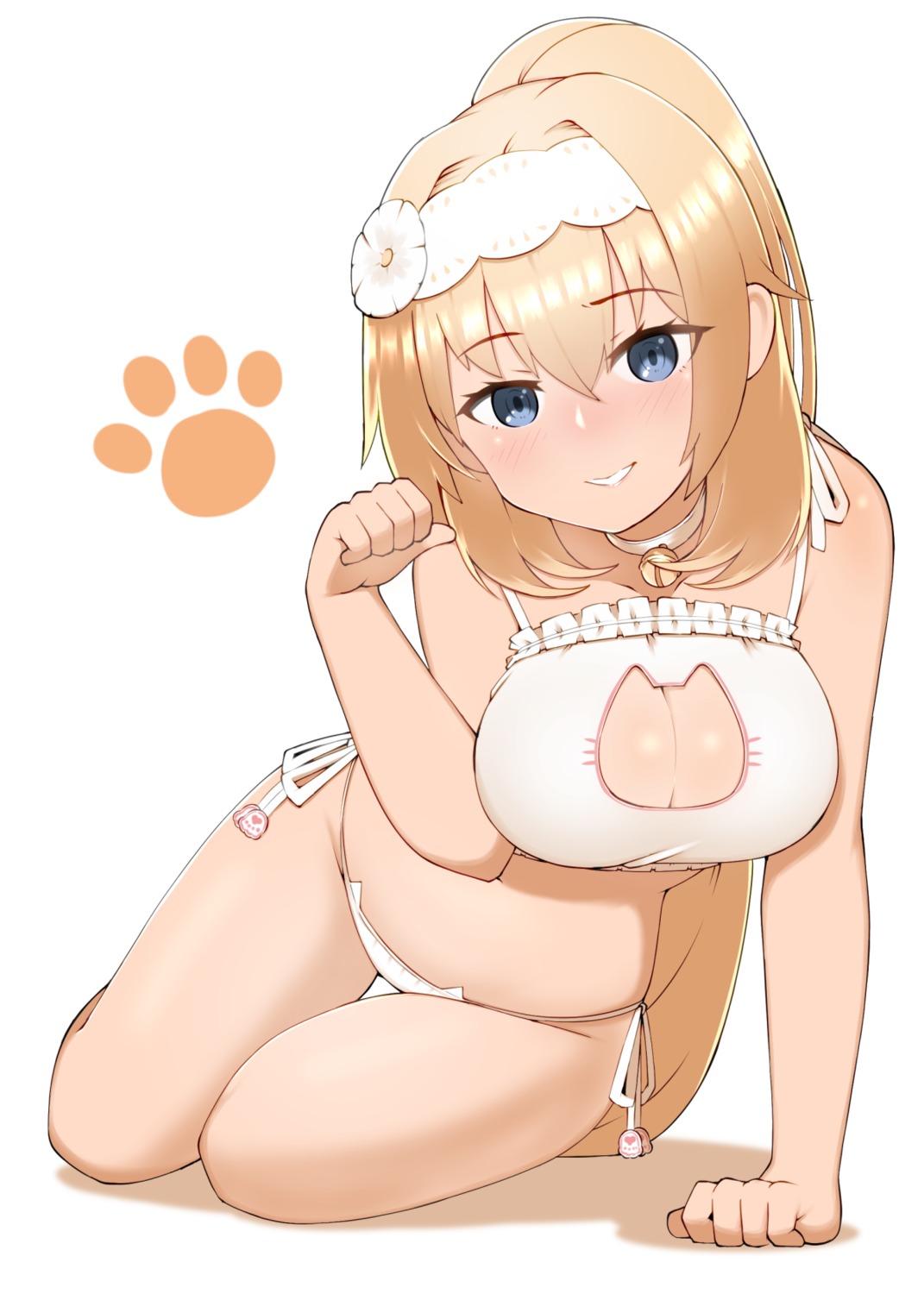 bra, cap105, cleavage, duke_of_york_(zhanjianshaonv), pantsu, string_panties, zhanjianshaonv