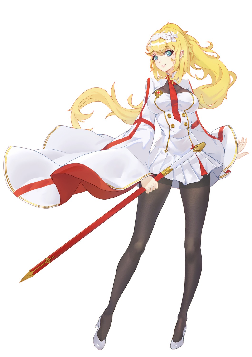 duke_of_york_(zhanjianshaonv), heels, pantyhose, sword, tagme, uniform, zhanjianshaonv