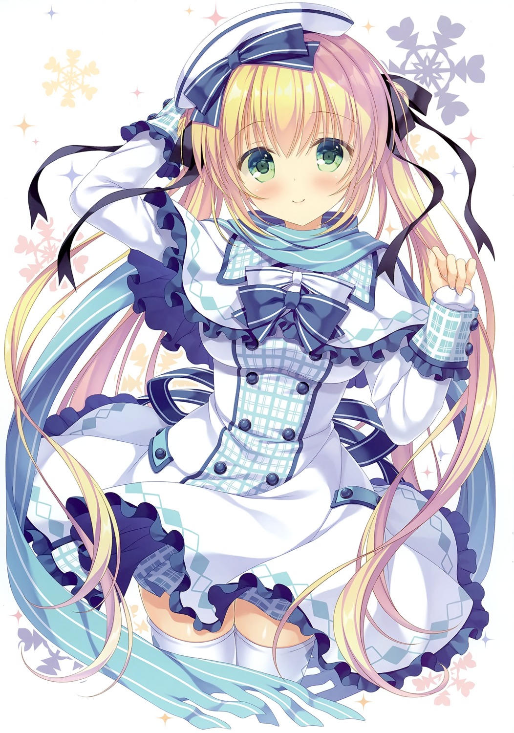 allegro_mistic, aria-chan, dress, skirt_lift, takano_yuki, thighhighs