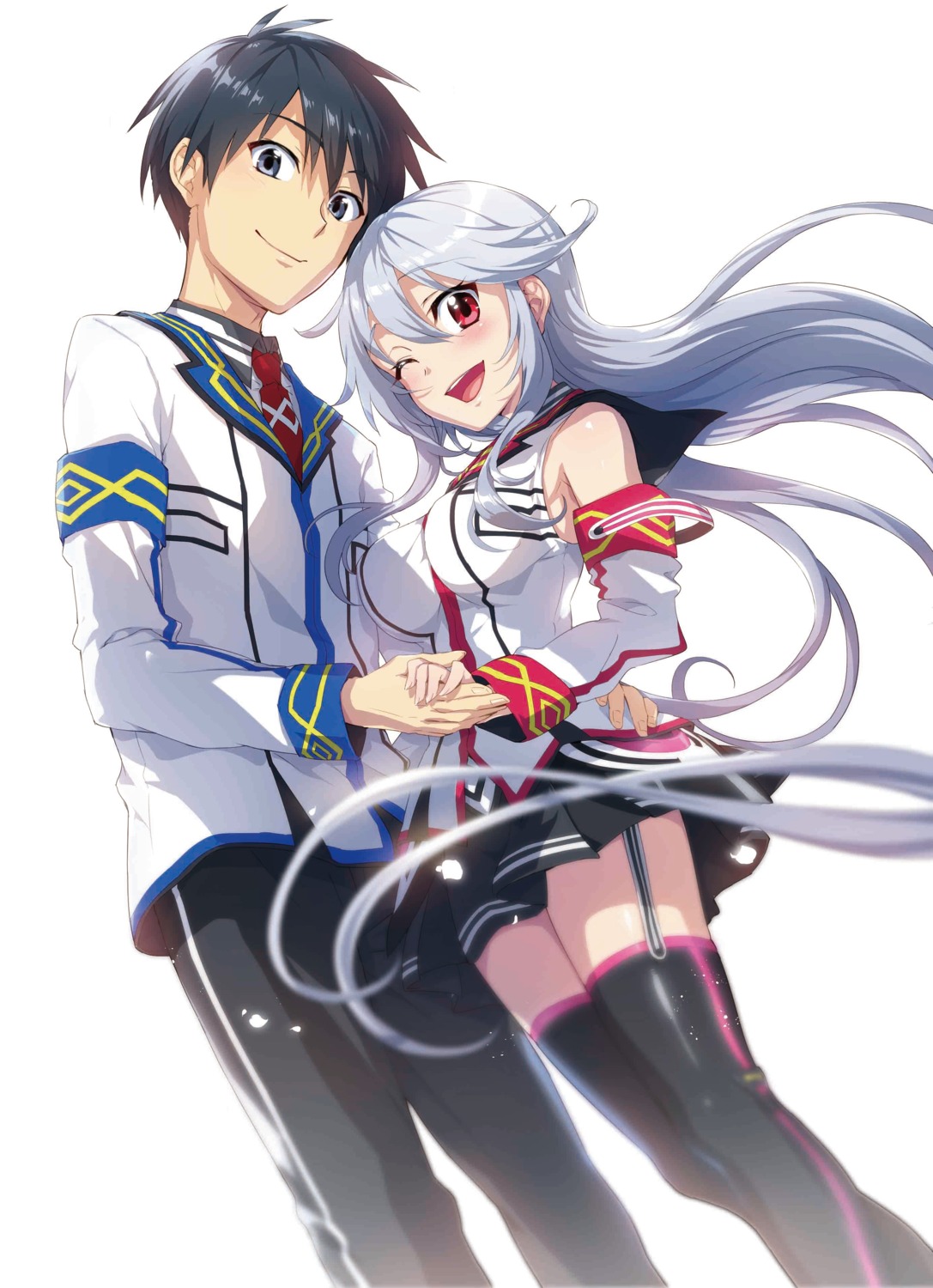 chidorigafuchi_aine, hida_kizuna, hisasi, masou_gakuen_hxh, seifuku, stockings, thighhighs