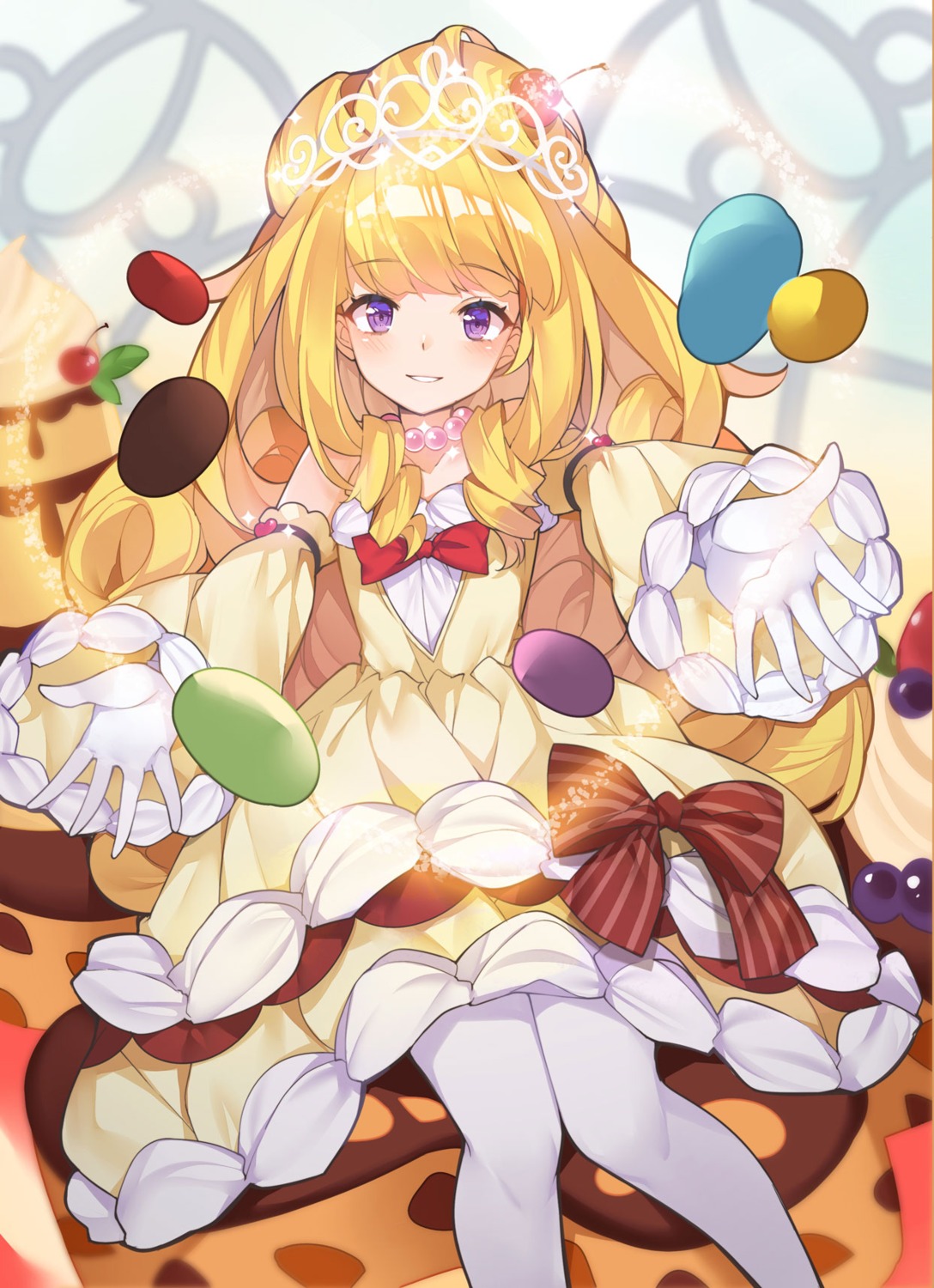 dress, kikistark, madolche_puddingcess, pantyhose, yugioh