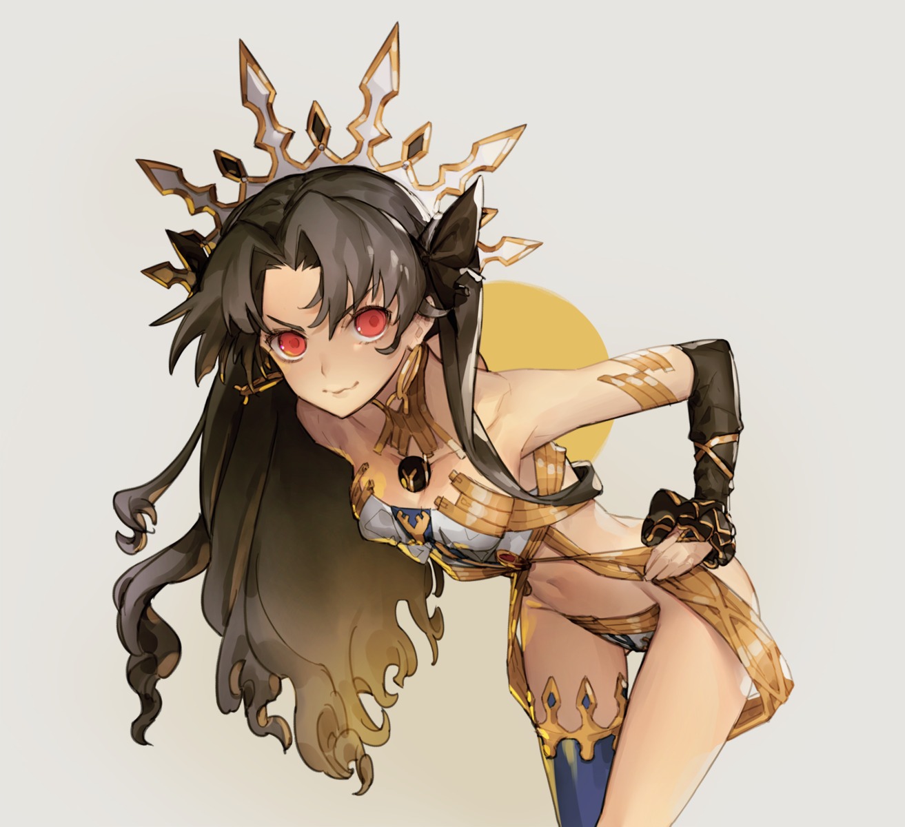 bikini_armor, cleavage, fate/grand_order, honey_bee_(bancoth), ishtar_(fate), thighhighs