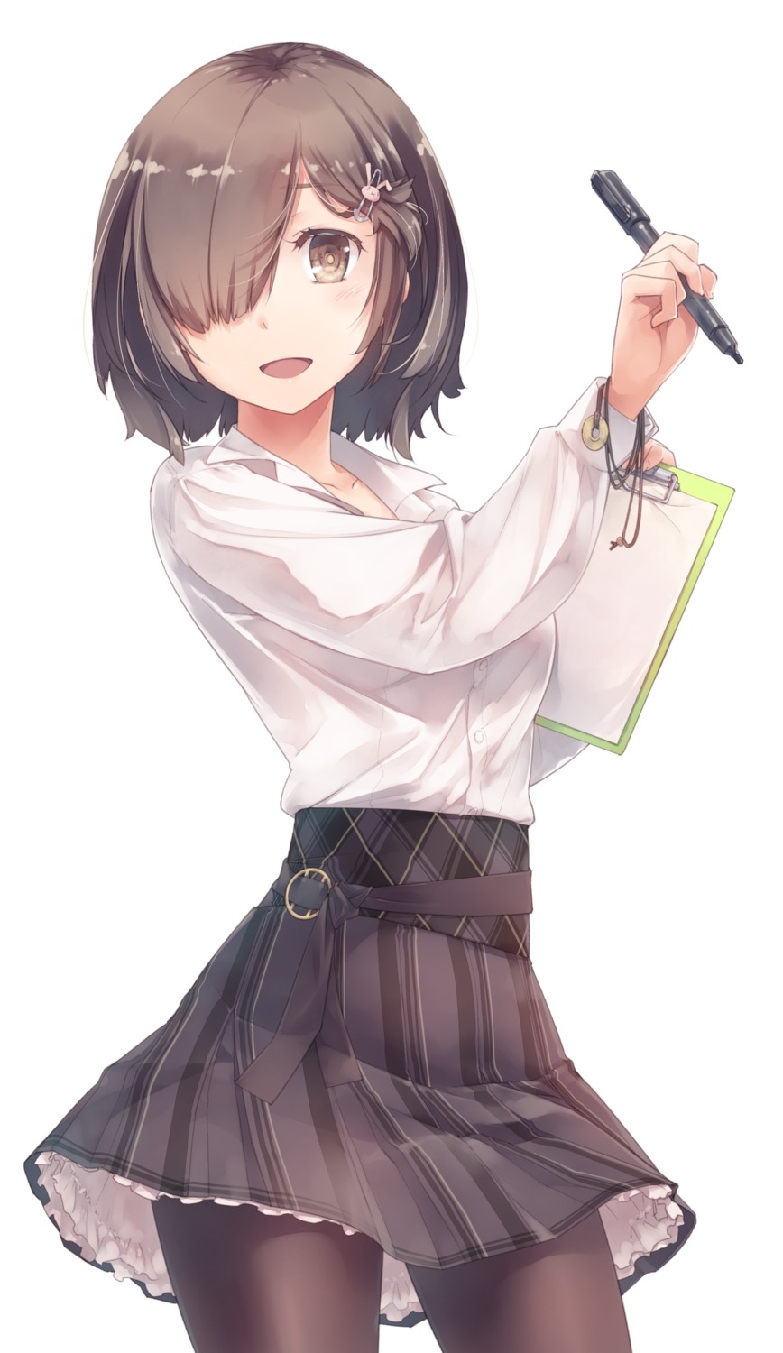 dress_shirt, pantyhose, yumeno_mikan