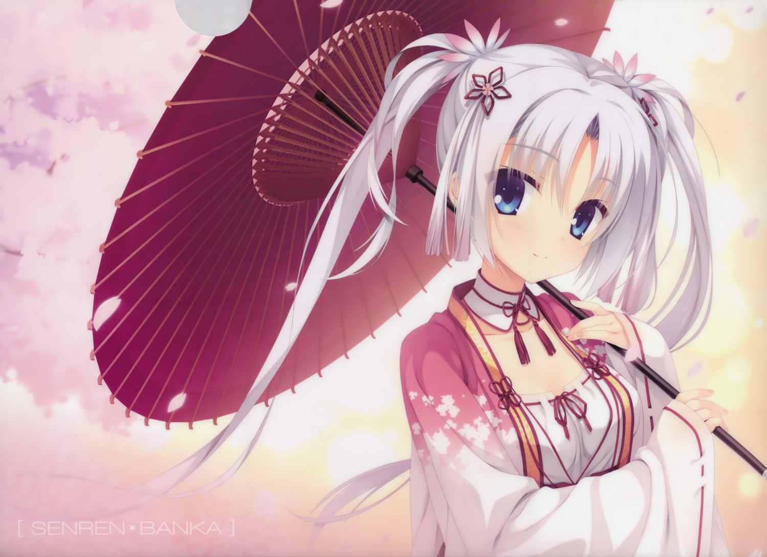 kobuichi, miko, senren_banka, tomotake_yoshino, umbrella, yuzu-soft