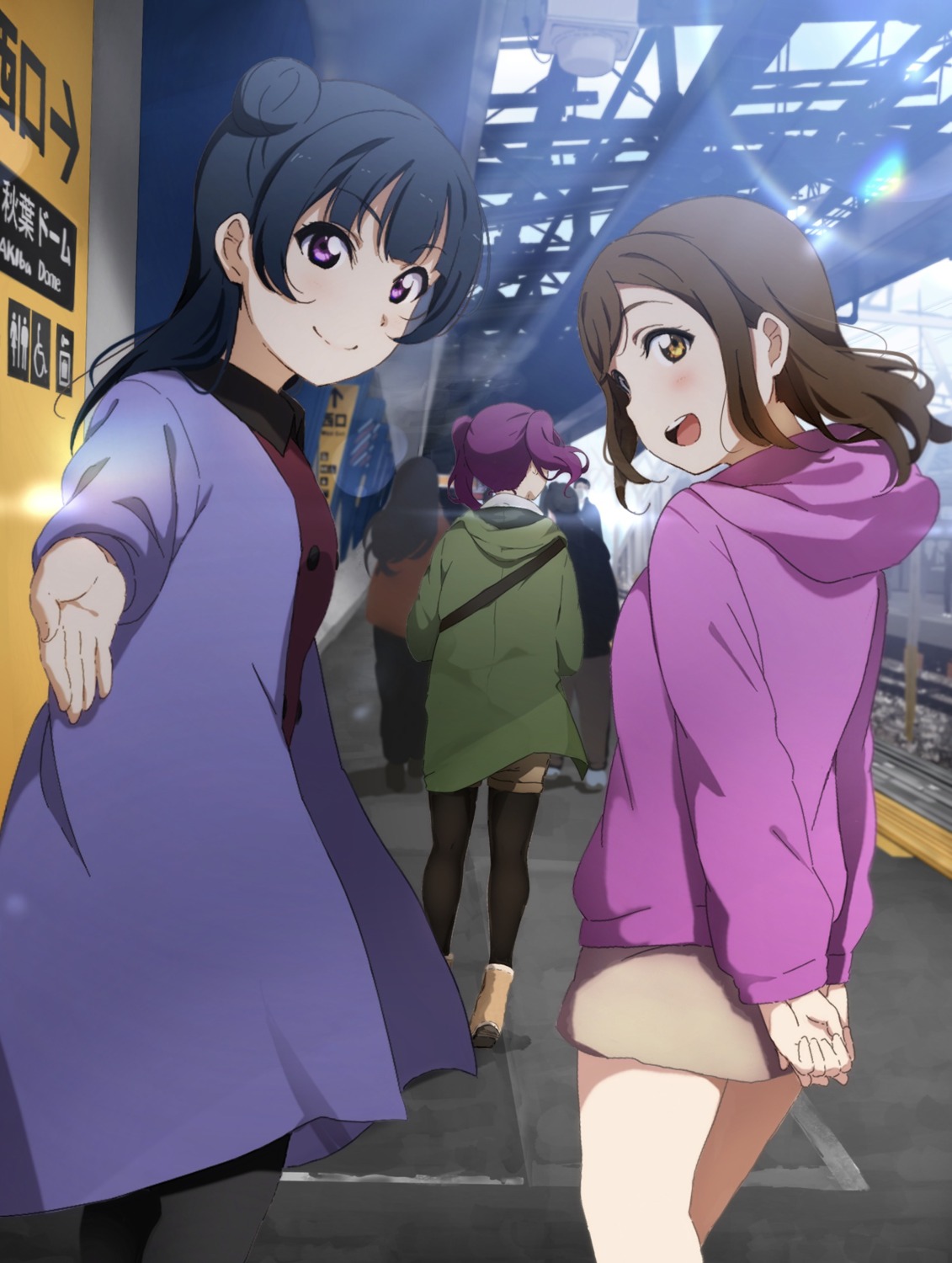 icehotmilktea, kazuno_ria, kunikida_hanamaru, love_live!_(series), love_live!_sunshine!!, pantyhose, tsushima_yoshiko