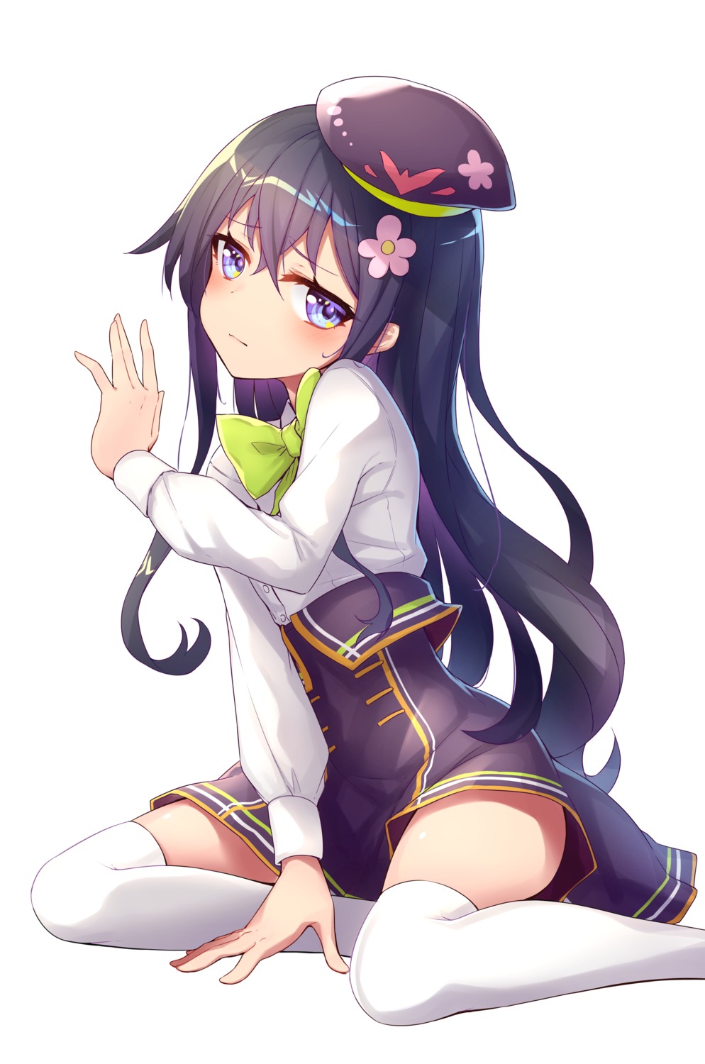 nishino_eri, seifuku, shirosaki_hana, thighhighs, watashi_ni_tenshi_ga_maiorita!