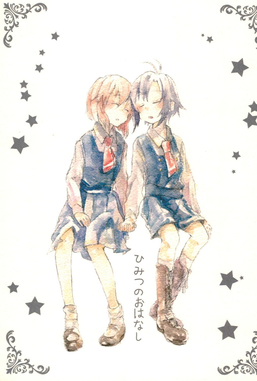 aoi_(artist), hagiwara_yukiho, kikuchi_makoto, seifuku, the_idolm@ster