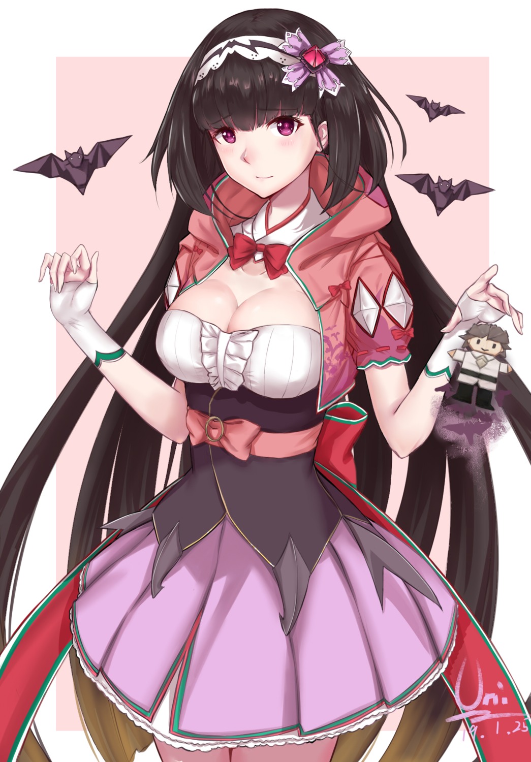 cleavage, fate/grand_order, fujimaru_ritsuka_(male), osakabehime_(fate), unique