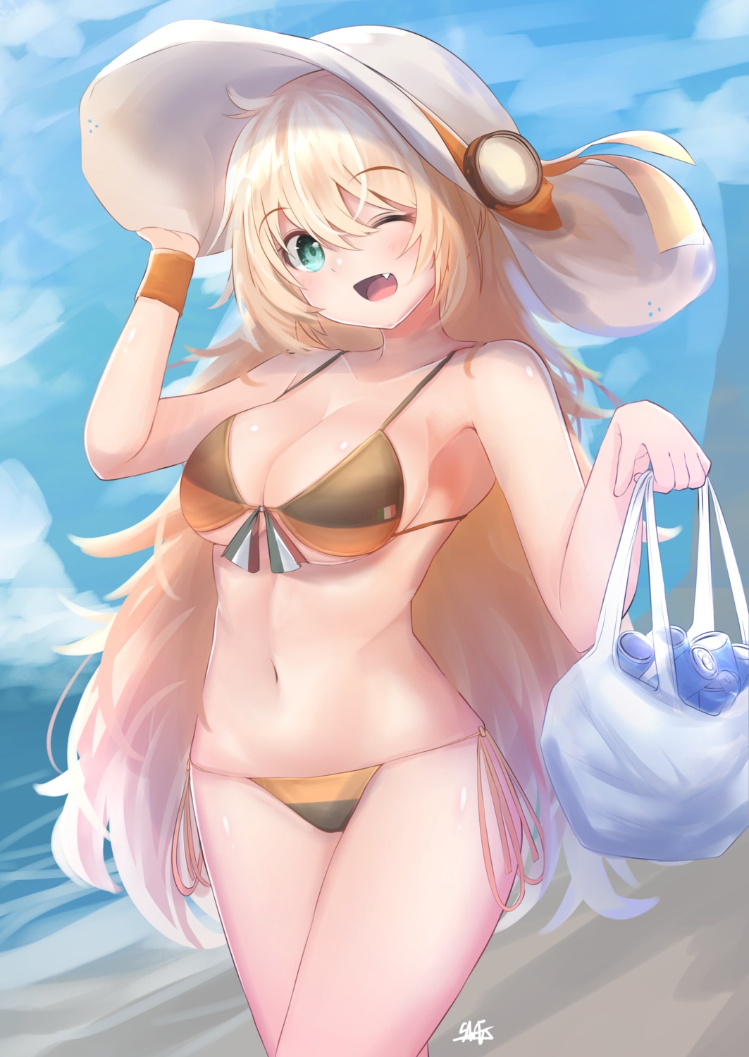 bikini, girls_frontline, hiromaster_sinta_jh, s.a.t.8_(girls_frontline), swimsuits