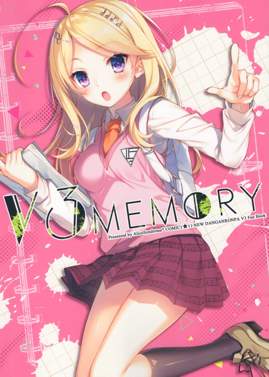 akamatsu_kaede, alicesyndrome*, dangan-ronpa, dangan-ronpa_v3, heels, seifuku, sweater, toosaka_asagi