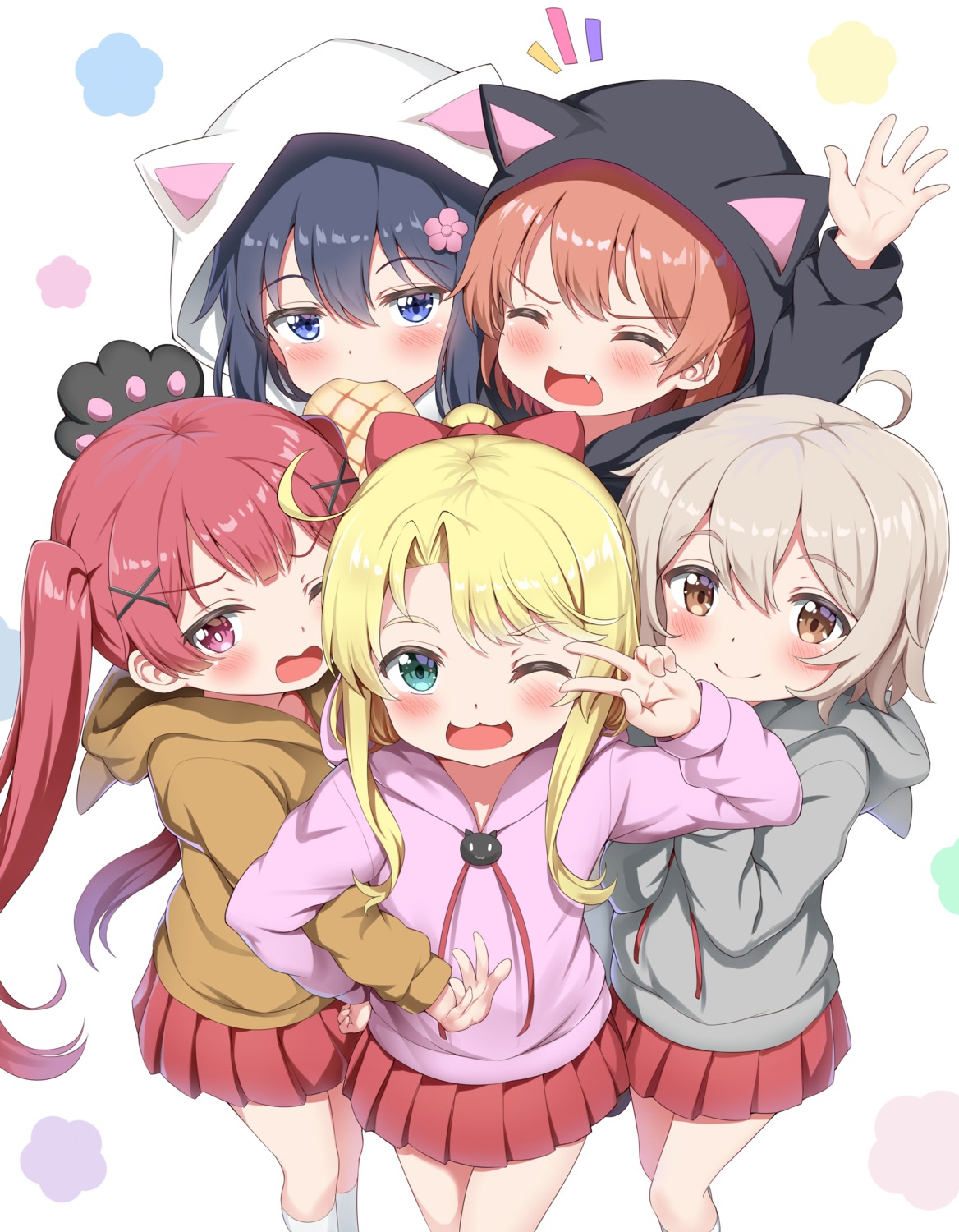 animal_ears, himesaka_noa, hoshino_hinata, konomori_kanon, nedia_r, nekomimi, shirosaki_hana, tanemura_koyori, watashi_ni_tenshi_ga_maiorita!