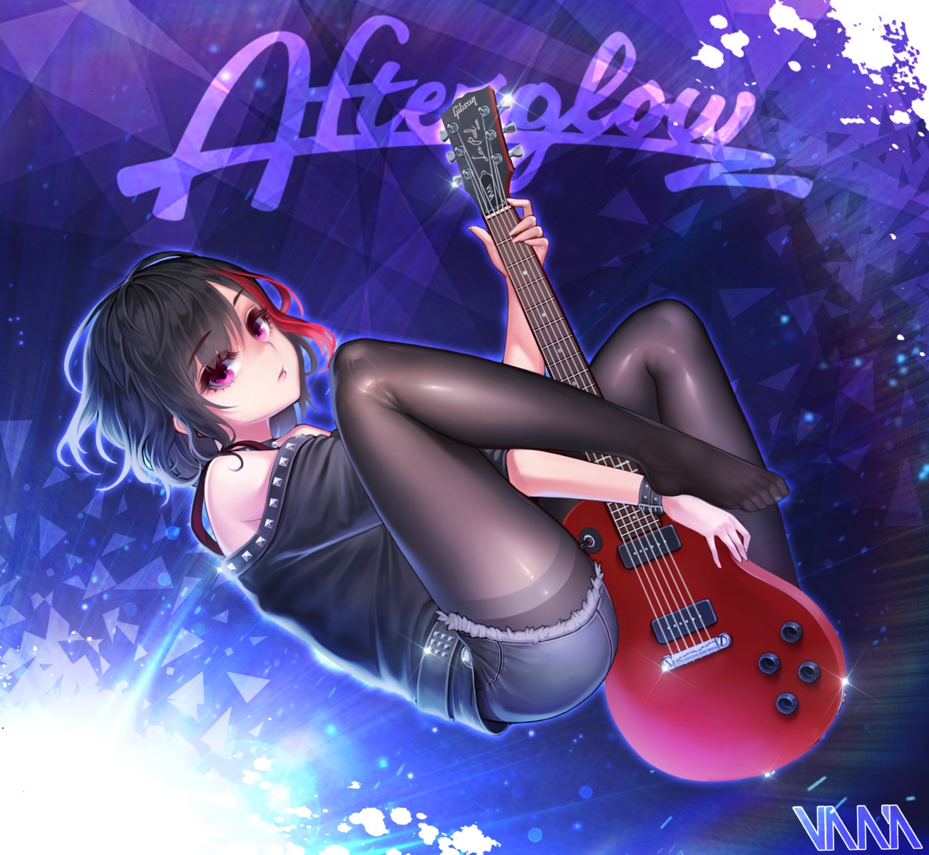 bang_dream!, guitar, mitake_ran, pantyhose, vana