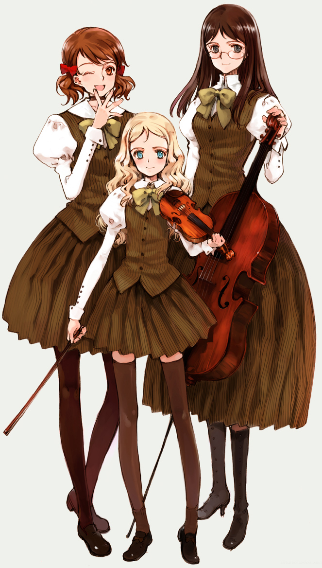 charlotte_francia, juni_argiano, li_shuhua, littlewitch, megane, oyari_ashito, pantyhose, quartett!