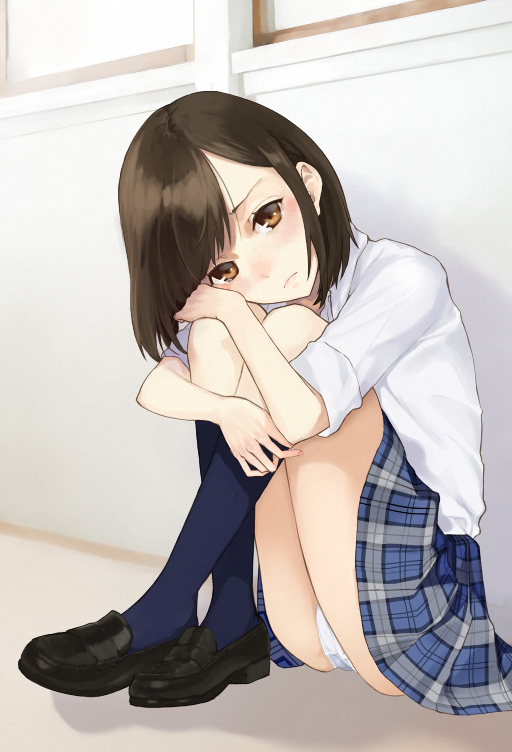 ashiya_hiro, heels, pantsu, seifuku