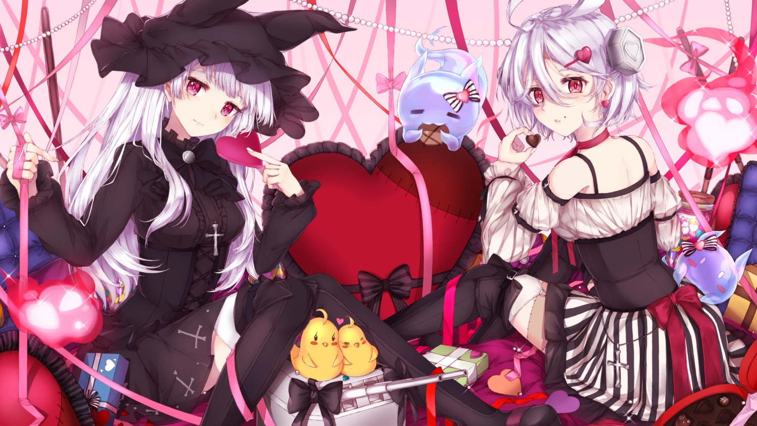 azur_lane, dress, erebus_(azur_lane), manjuu_(azur_lane), resuta, terror_(azur_lane), thighhighs
