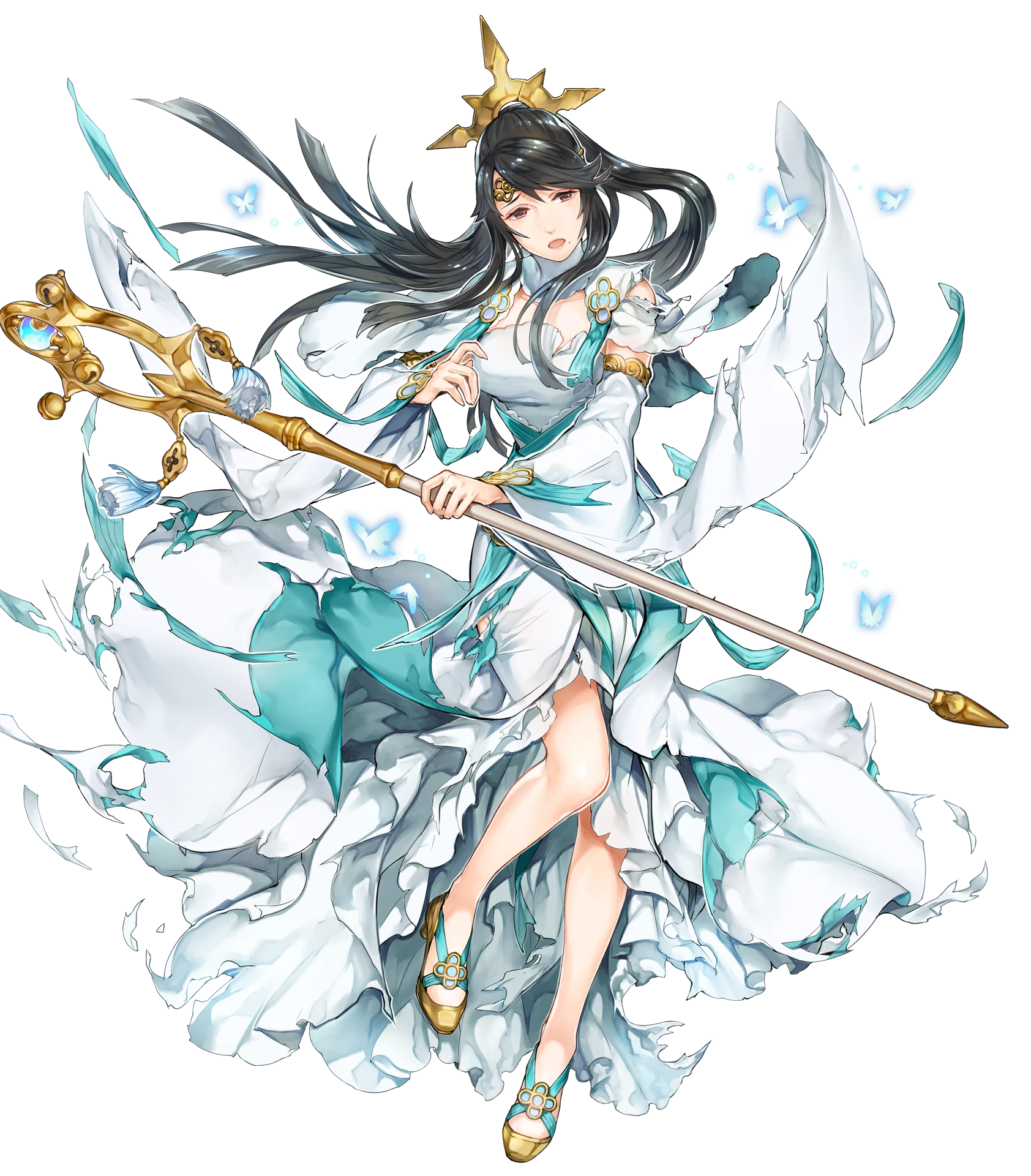 asian_clothes, fire_emblem, fire_emblem_heroes, fire_emblem_if, ito_misei, mikoto_(fire_emblem), nintendo, torn_clothes, transparent_png, weapon