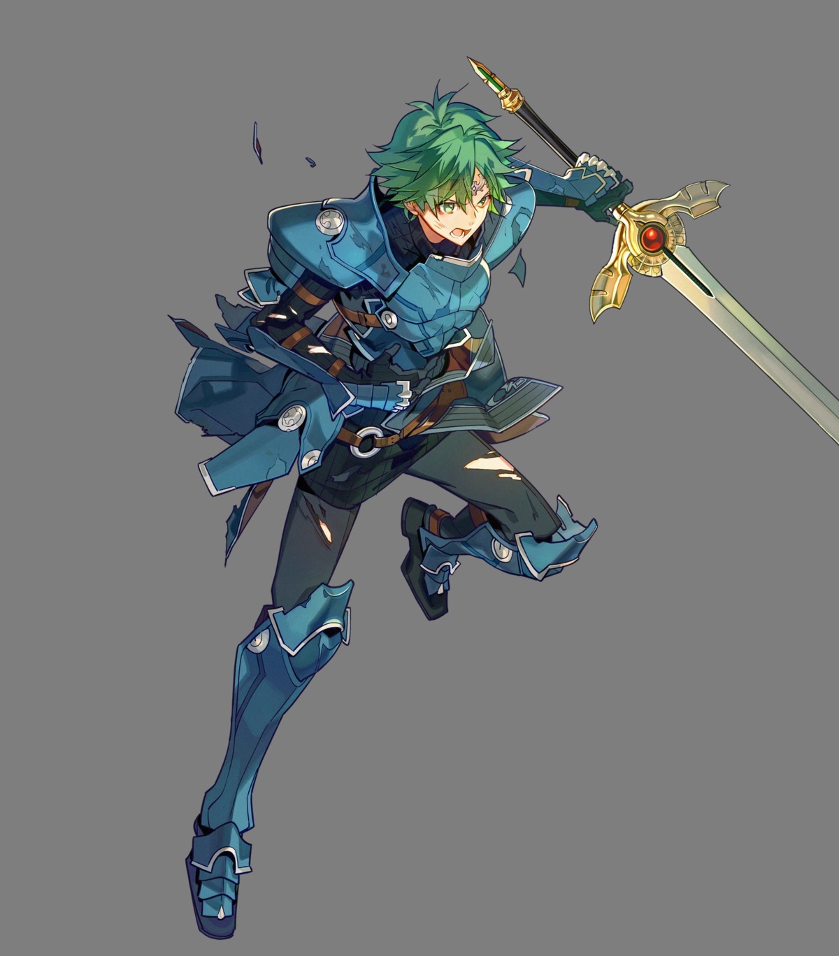 alm_(fire_emblem), arai_teruko, armor, fire_emblem, fire_emblem_echoes, fire_emblem_heroes, nintendo, sword, torn_clothes, transparent_png