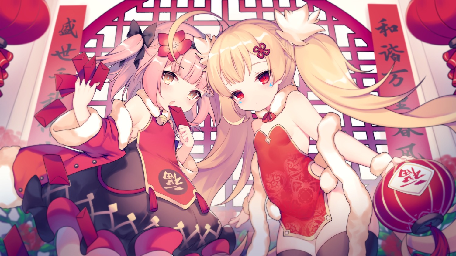 ao_jun, asian_clothes, azur_lane, chinadress, eldridge_(azur_lane), thighhighs, u-81_(azur_lane), wallpaper