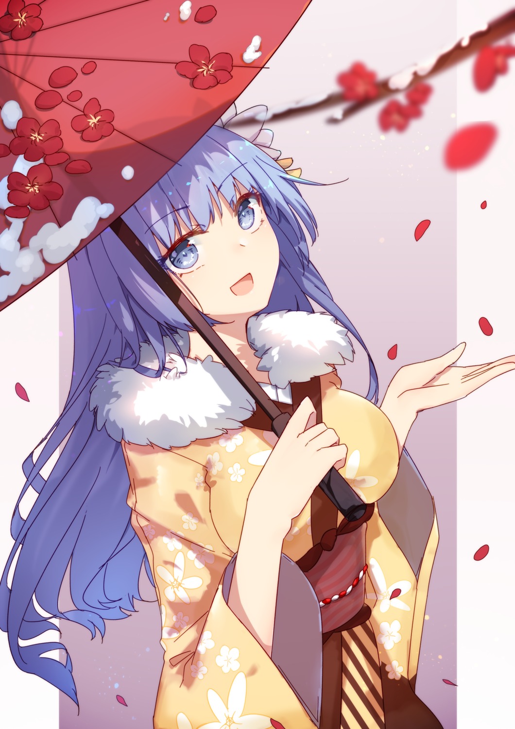 date_a_live, izayoi_miku, kimono, mo_(pixiv9929995), umbrella