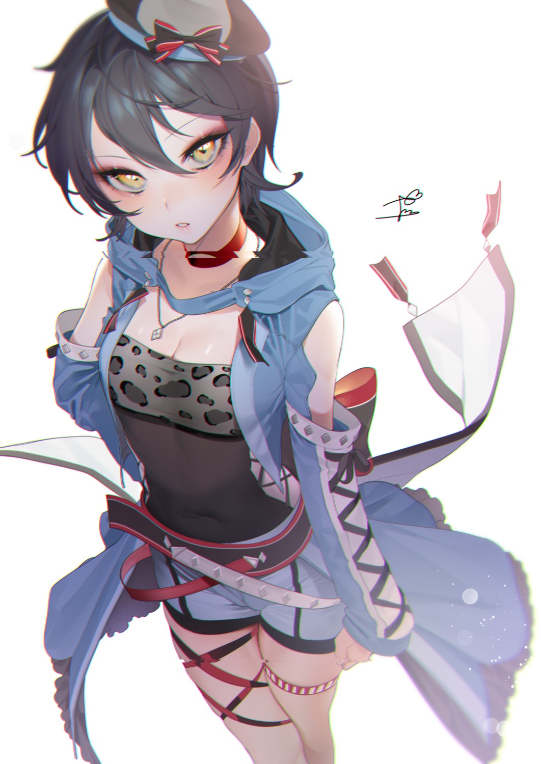cleavage, garter, ohisashiburi, shining_star_(anime)