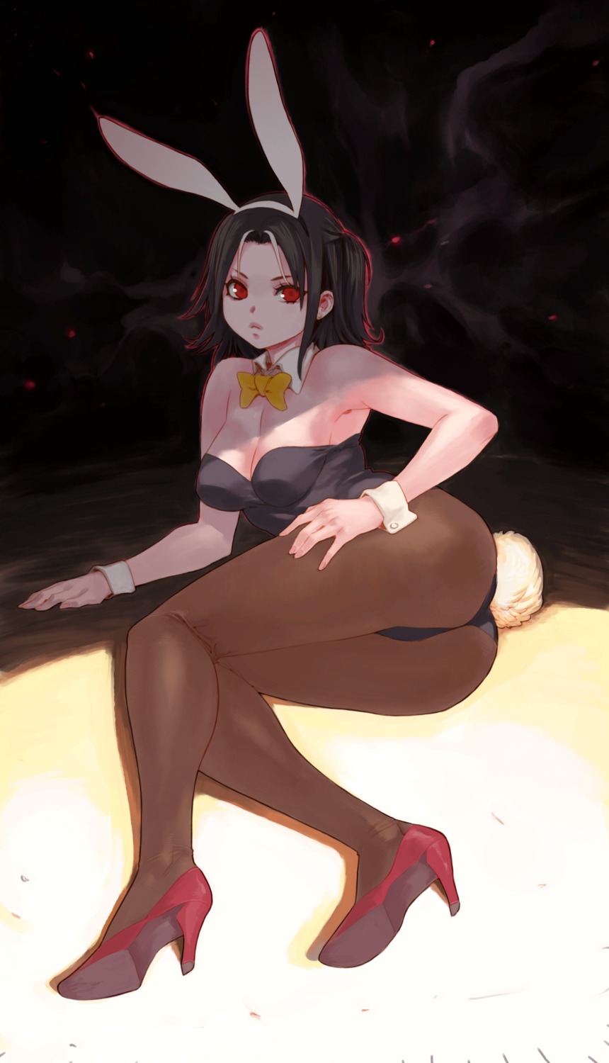 animal_ears, archvermin, ass, bunny_ears, bunny_girl, cleavage, heels, pantyhose, rosario_to_vampire, shuzen_akua, tail