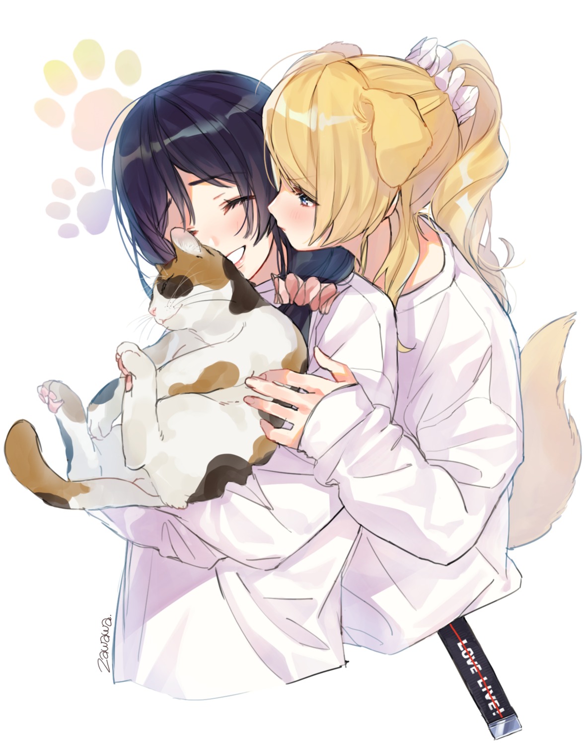 animal_ears, ayase_eli, inumimi, love_live!, love_live!_(series), neko, tail, toujou_nozomi