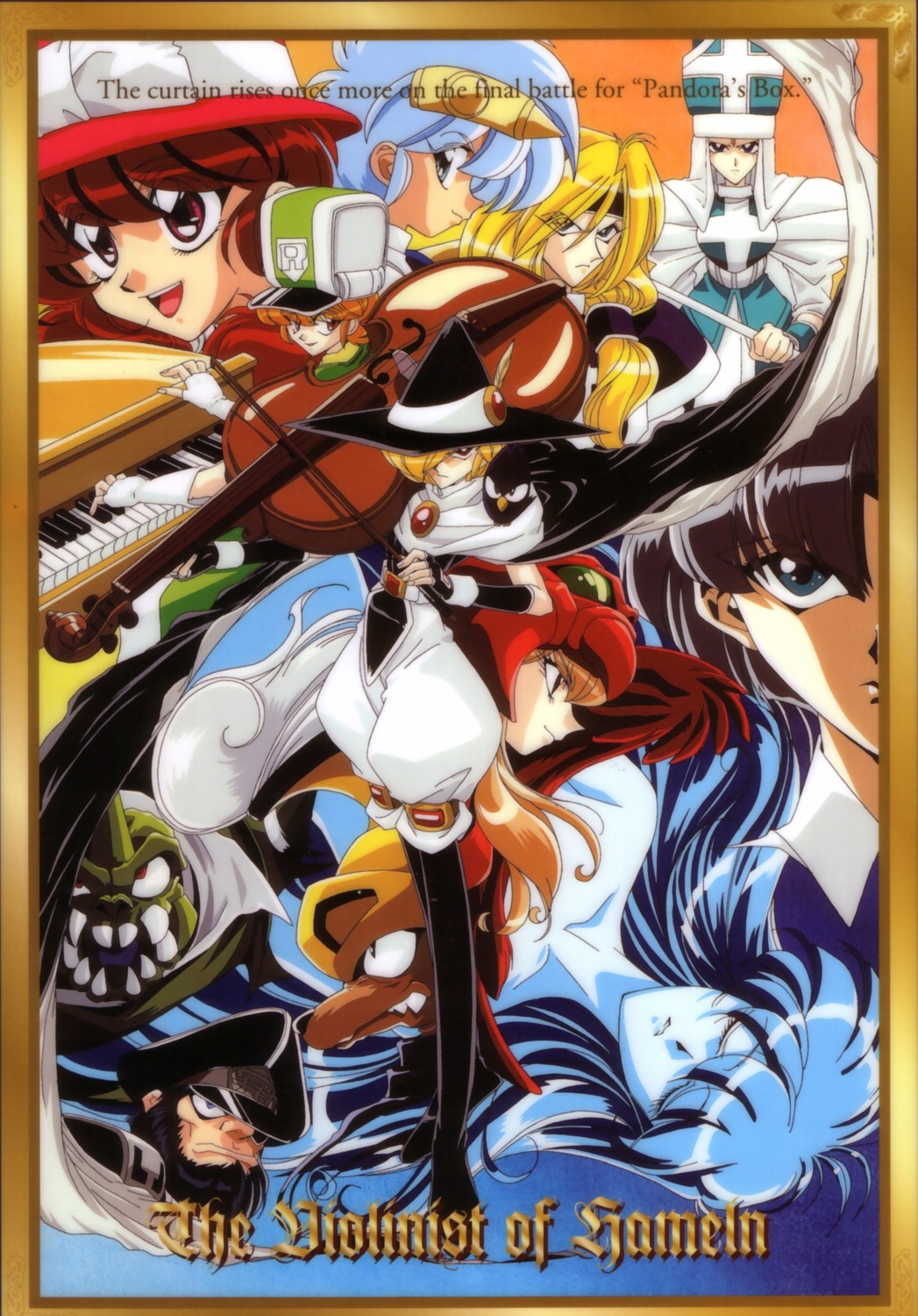clarinet, flute, hamel, lute_(hameln), pandora_(hameln), queen_horn, sizer, violinist_of_hamelin