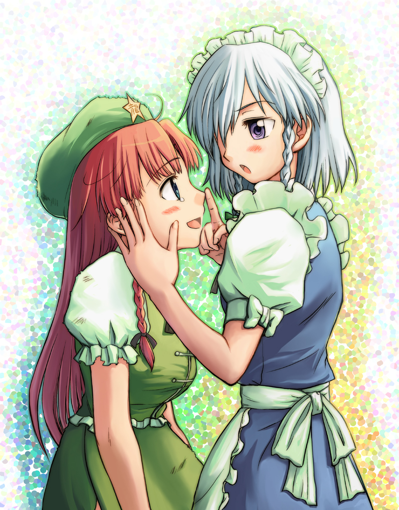 hong_meiling, izayoi_sakuya, niina_ryou, touhou