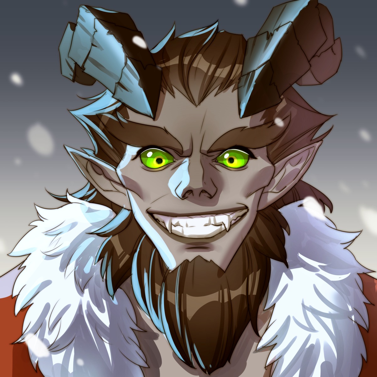 christmas, hanshi, horns, junkrat, male, overwatch, pointy_ears