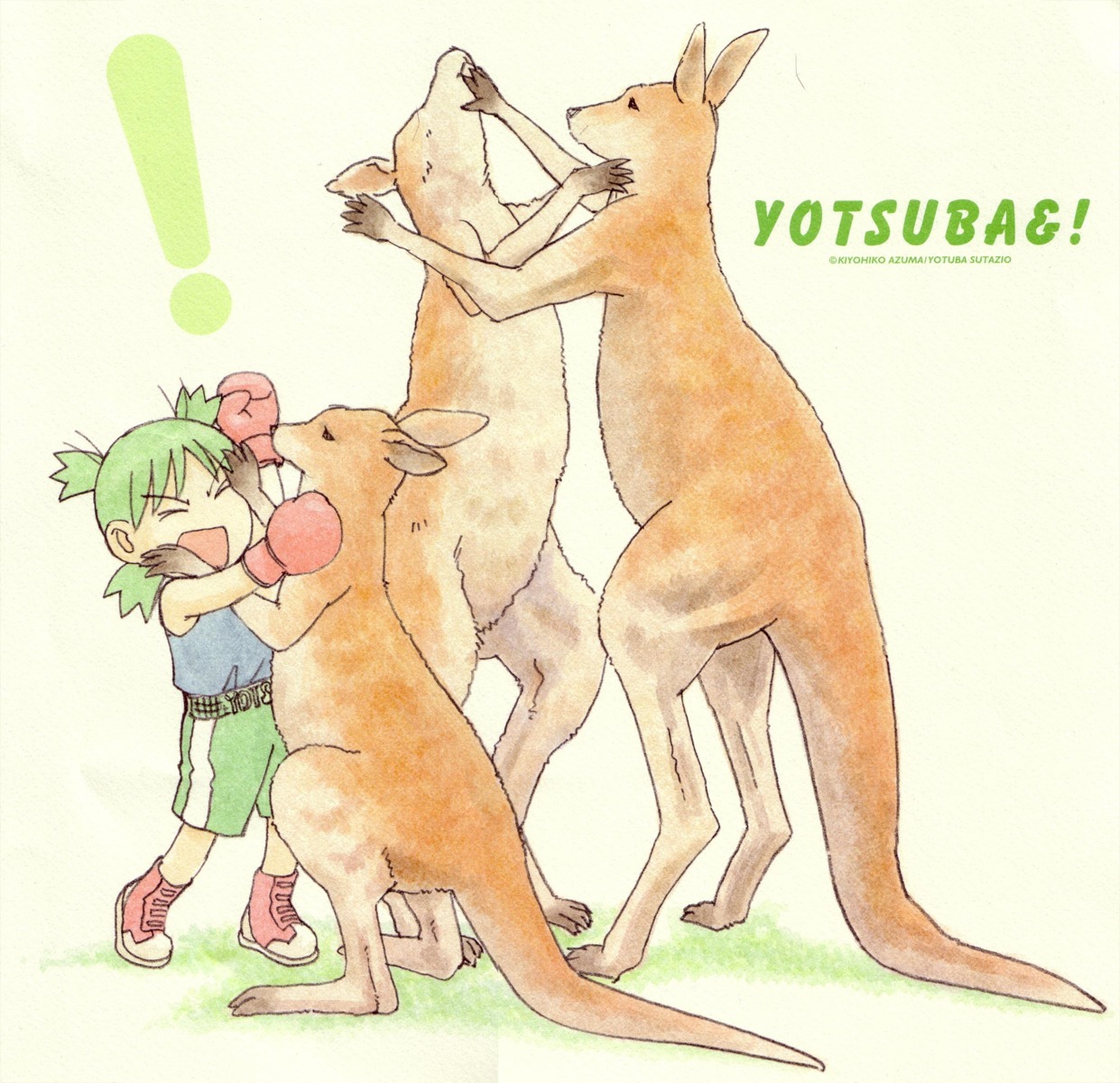 azuma_kiyohiko, koiwai_yotsuba, paper_texture, yotsubato!